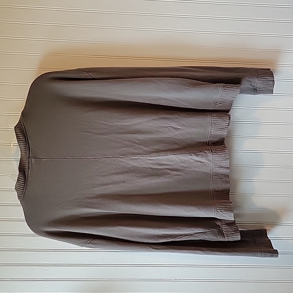 Splendid Inlet Drop-Shoulder Vintage Olive Sweatshirt - Picture 7 of 8